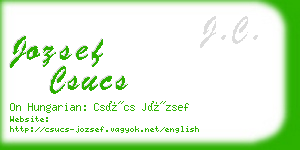 jozsef csucs business card